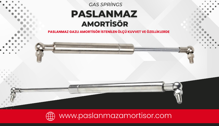 Paslanmaz Gazlı Amortisör – Özel Üretim, Hızlı Teslimat