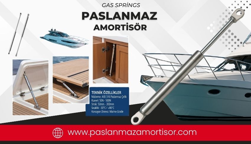 Muğla Paslanmaz Gazlı Amortisör 